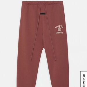 Fear of God Essentials Crimson Sweatpants